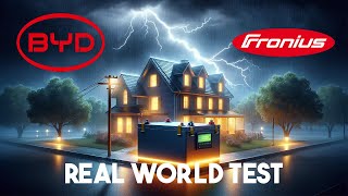 Fronius and BYD Battery Backup - Blackout Real-world Test