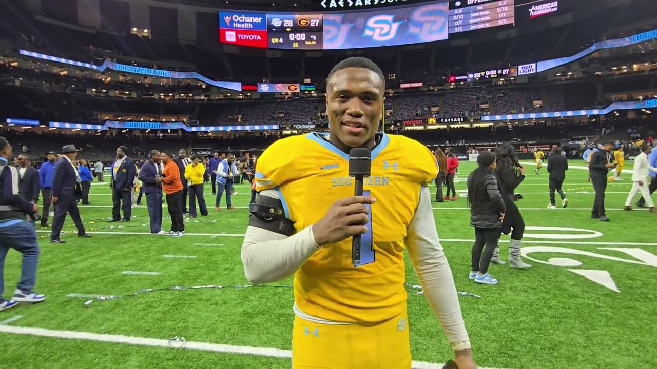 Bayou Classic Defensive MVP CKelby Givens  DE from Southern 
