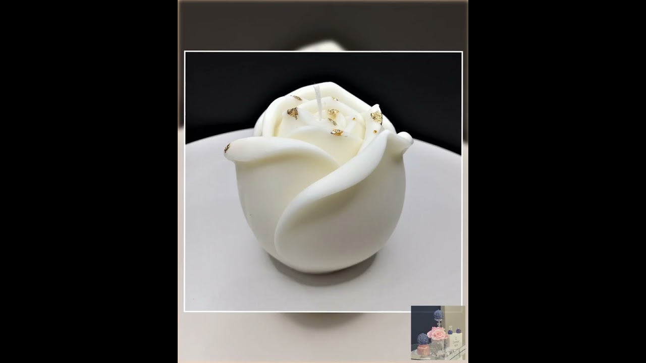 Rose Candle Flower Candles Home Decor Wedding Centerpiece Anniversary Gift to Her Romantic Gifts ...