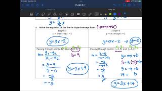 H Alg1 4 1 Notes