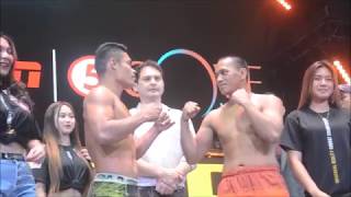 Danilo Sarmiento, Mark Alcoba | URCC GLOBAL: RAW FURY weigh ins | Cove Manila