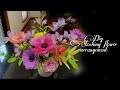 Diy stocking flower arrangement