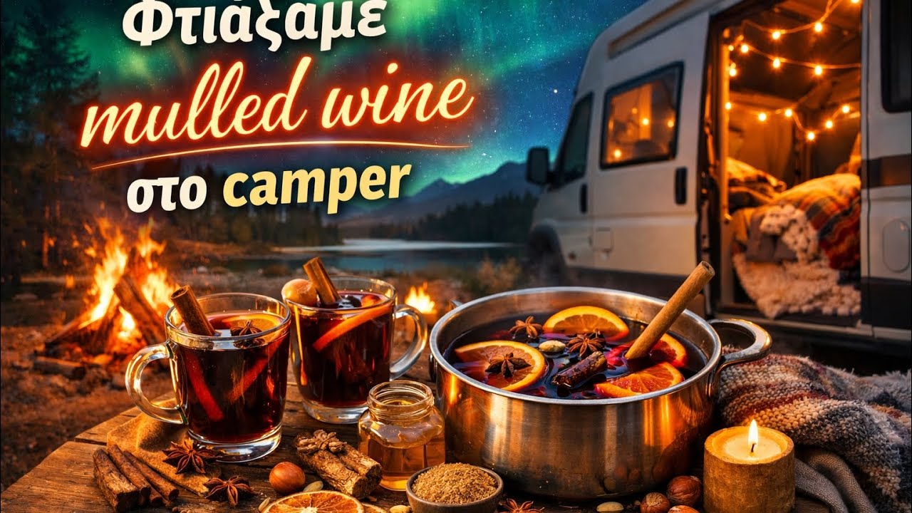 Φτιάξαμε Χριστουγεννιάτικο ζεστό κρασί (mulled wine) στο camper