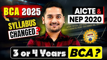 💥BCA Syllabus 2025! 3 Years vs 4 Years BCA Course? BCA Subjects! #bca #bcacourse #bcasyllabus