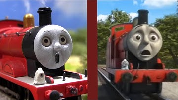James Shed CRASH - Fastest Red Engine Remake Comparison - Thomas & Friends HO/OO