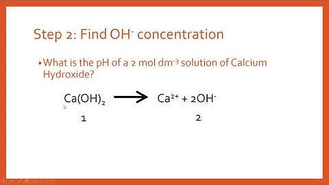 How to Calculate the pH of a Strong Base Worked Example