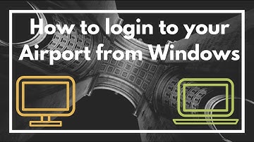 How to access and edit your Airport Express / Extreme from Microsoft Windows