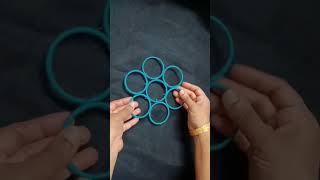 Beautiful woolen & old bangles craft || Wall hanging