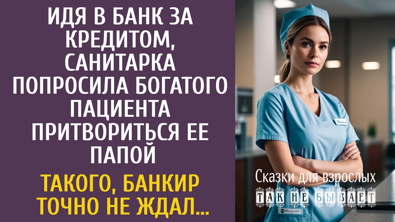 Идя в банк за кредитом, санитарка попросила богатого пациента притвориться ее папой…
