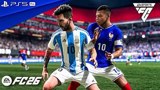 France vs Argentina Epic Final | Full Match | EA SPORTS FC 26 Gameplay (4K 60FPS)