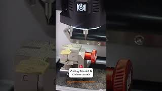 Alpha Pro Key Machine Cut EVVA 3KS Keys    #carkeycutting #keymachine #locksmithtools #evva3kskey