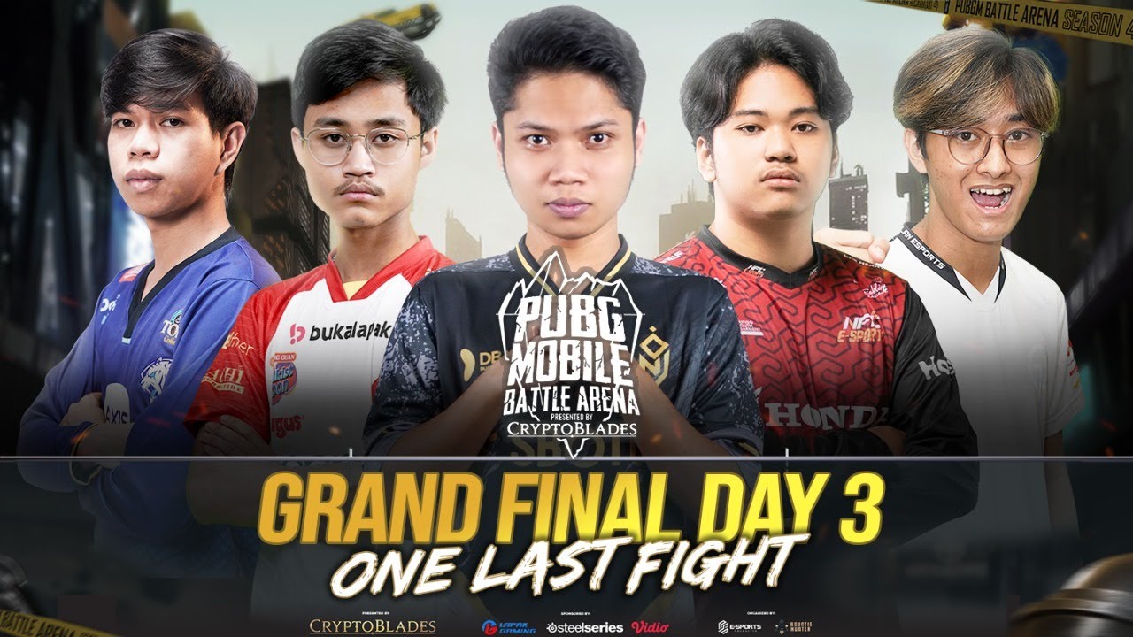 ? LIVE GRAND FINAL DAY 3 | PUBG MOBILE BATTLE ARENA SEASON 4 PRESENTED BY CRYPTOBLADES