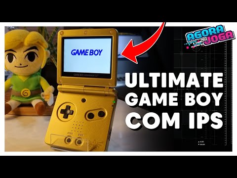 UPGRADE de TELA IPS para o GBA SP! Restaurando Game Boy Advance SP DIY