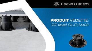 Installation de planches en céramique avec des solives en aluminium à l’aide de PP level DUO MAXI