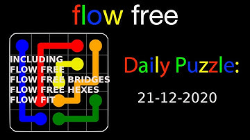 Flow free daily puzzles of December 21, 2020 SOLUTION - Gameplay Walkthrough (iOS & Android)