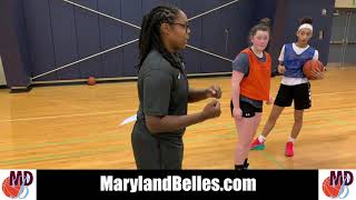 MarylandBelles.com - Post Entry Pass Basketball Drill