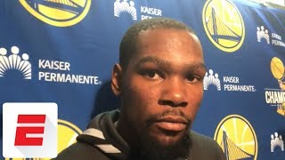 Kevin Durant on skipping White House visit: 'Didn't even think about it' | ESPN