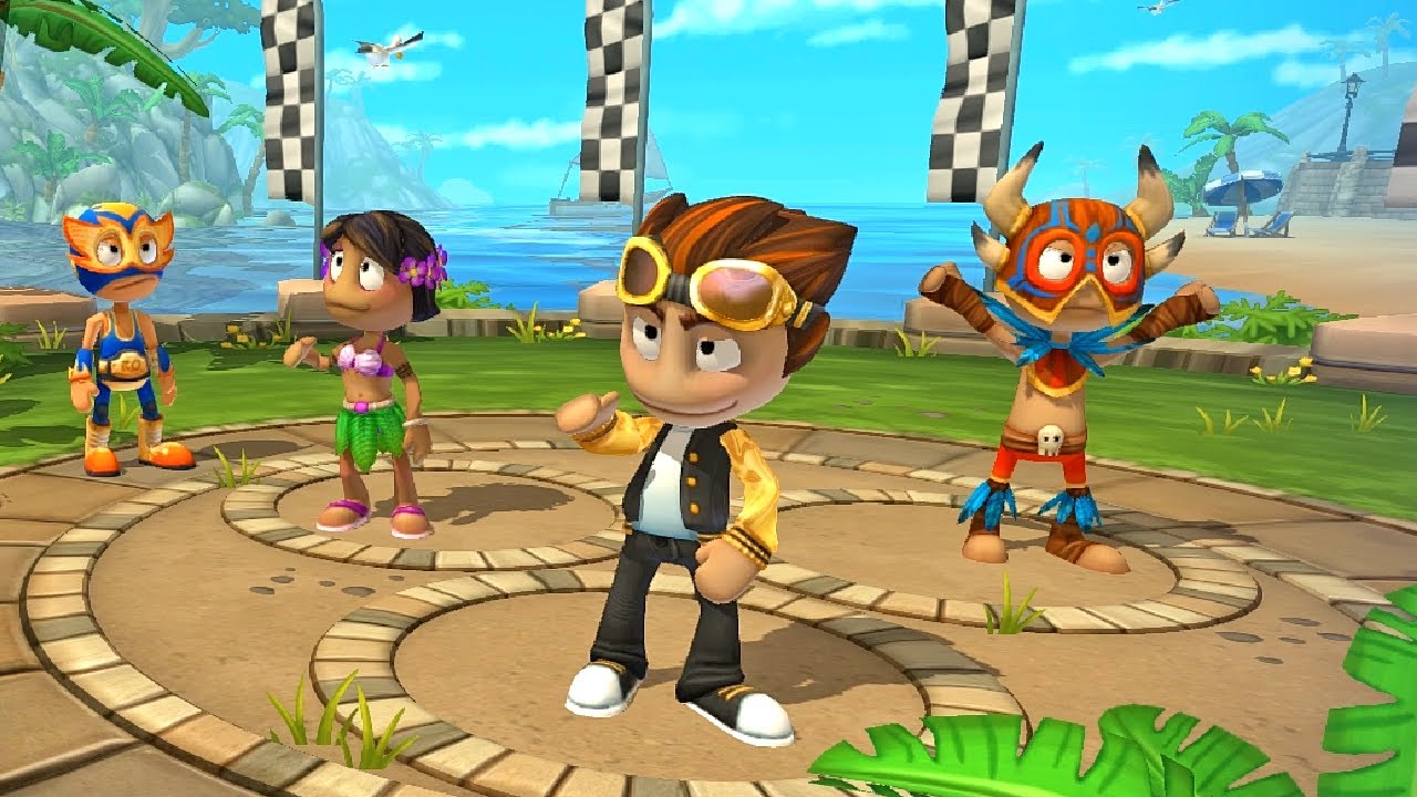 New Outfit Rez Vs 3 Bosses Challenge in Hot Wheels Race Tracks | Beach Buggy Racing 2 IA