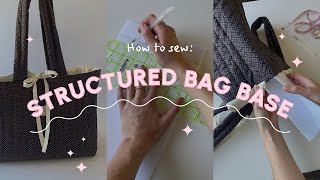 Thea Tote Bag 💕 How To Add A Structured Base (Easy Sewing Hack)