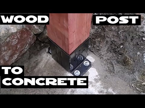 Video: Come si attacca un palo 4x4 a un molo di cemento?