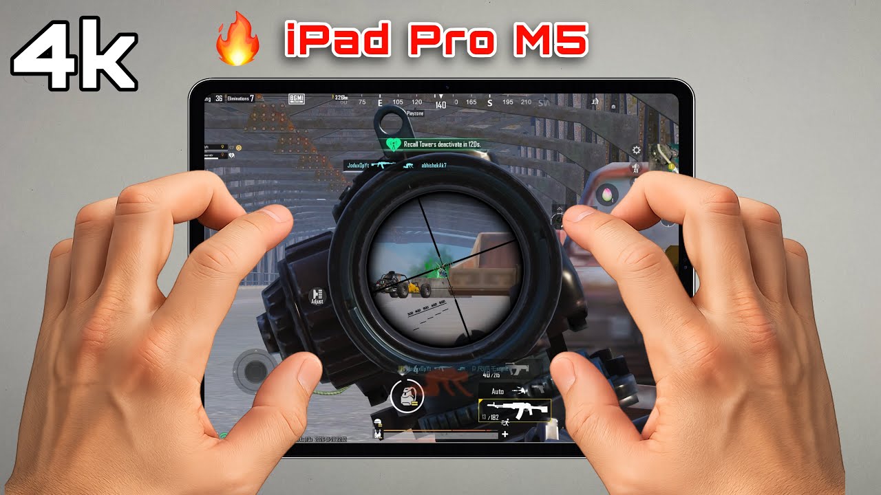 🔥 120FPS BGMI TEST IPAD PRO M5 HANDCAM GAMEPLAY