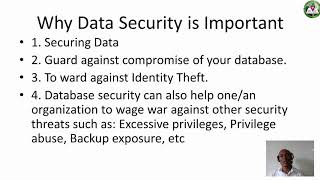 DATA PROCESSING DATABASE SECURITY   CHUKWUMA CHIBUIKE Profile