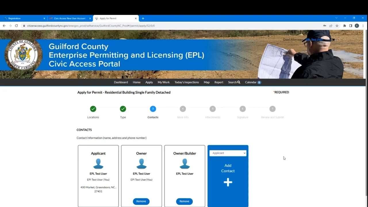 Civic Access Portal - Apply for Permit