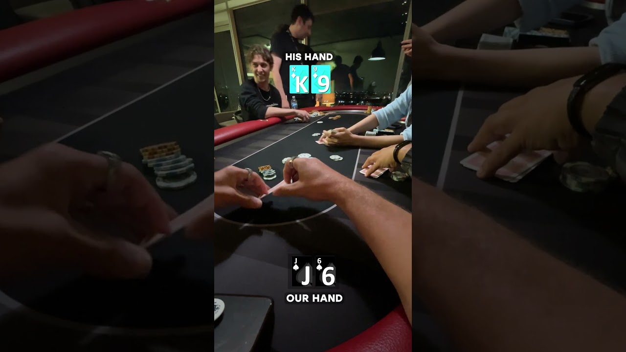 Running bad in poker, just blind jam to win! #casino #poker #gambling