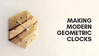 Modern Geometric Wall Clock | DIY Wall Clock