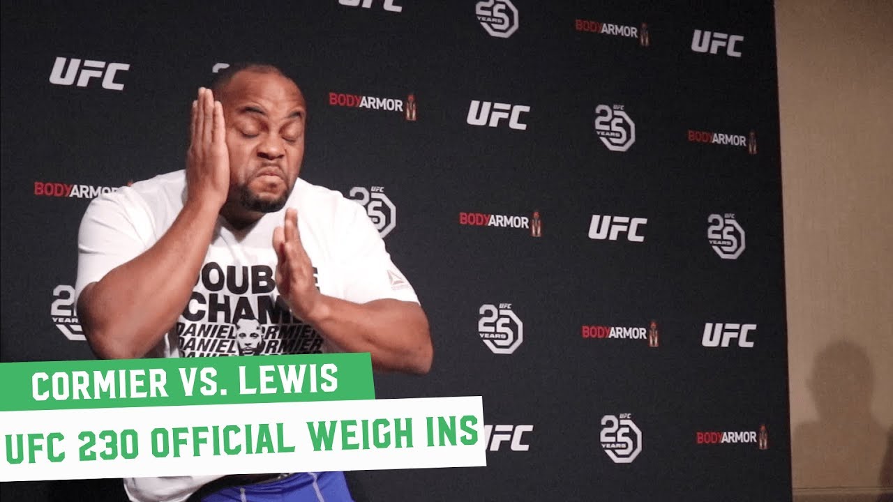 UFC 230 Official Weigh Ins: Daniel Cormier vs. Derrick Lewis