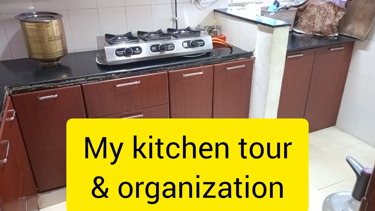 My kitchen tour & organization | small modular kitchen organization ...