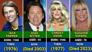 Threes Company 1976 Cast Then And Now
