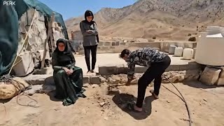 Fariiba Builds a New Shade in Front of Her Home | A Busy Day in the Village