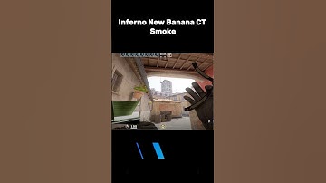 Inferno New Banana CT Smoke by: @kyeal17 #cs2 #csgo #counterstrike #wtfcsgo #gaming #cs2clips