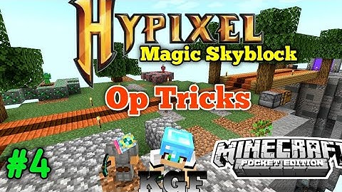 Op Tricks With Minion || Magic Skyblock Server for MCPE 😱😱