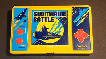 LCD handheld from CASIO named SUBMARINE BATTLE