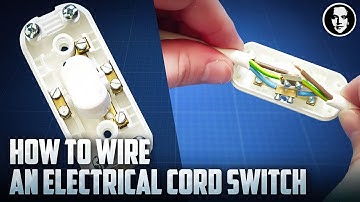 How to WIRE an ELECTRICAL CORD SWITCH safe and easy
