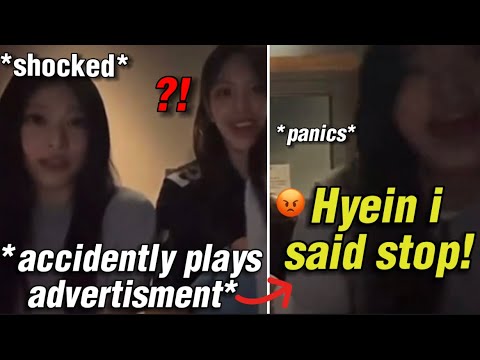 Minji Scolds Hyein after her Mistake Live..