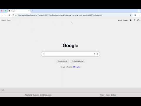 Landing page Level- 1,task-1 (Oasis Infobyte_Web Development and Designing)