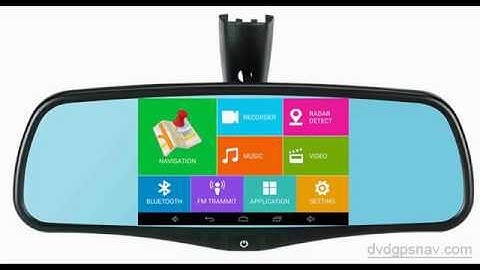 Android Rear View Mirror GPS Backup Camera Bluetooth WiFi DVR