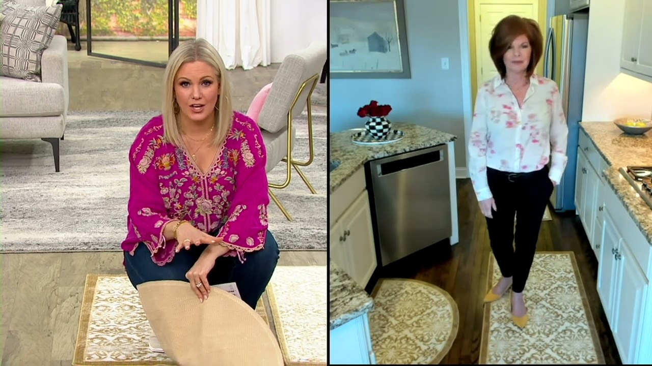 Nourison Floral Damask Washable Rugs on QVC
