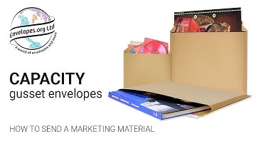 Capacity gusset envelopes: How to send a marketing material