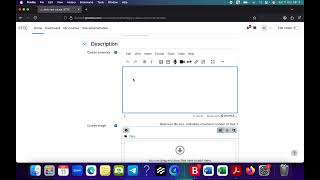 Adding a course in LMS