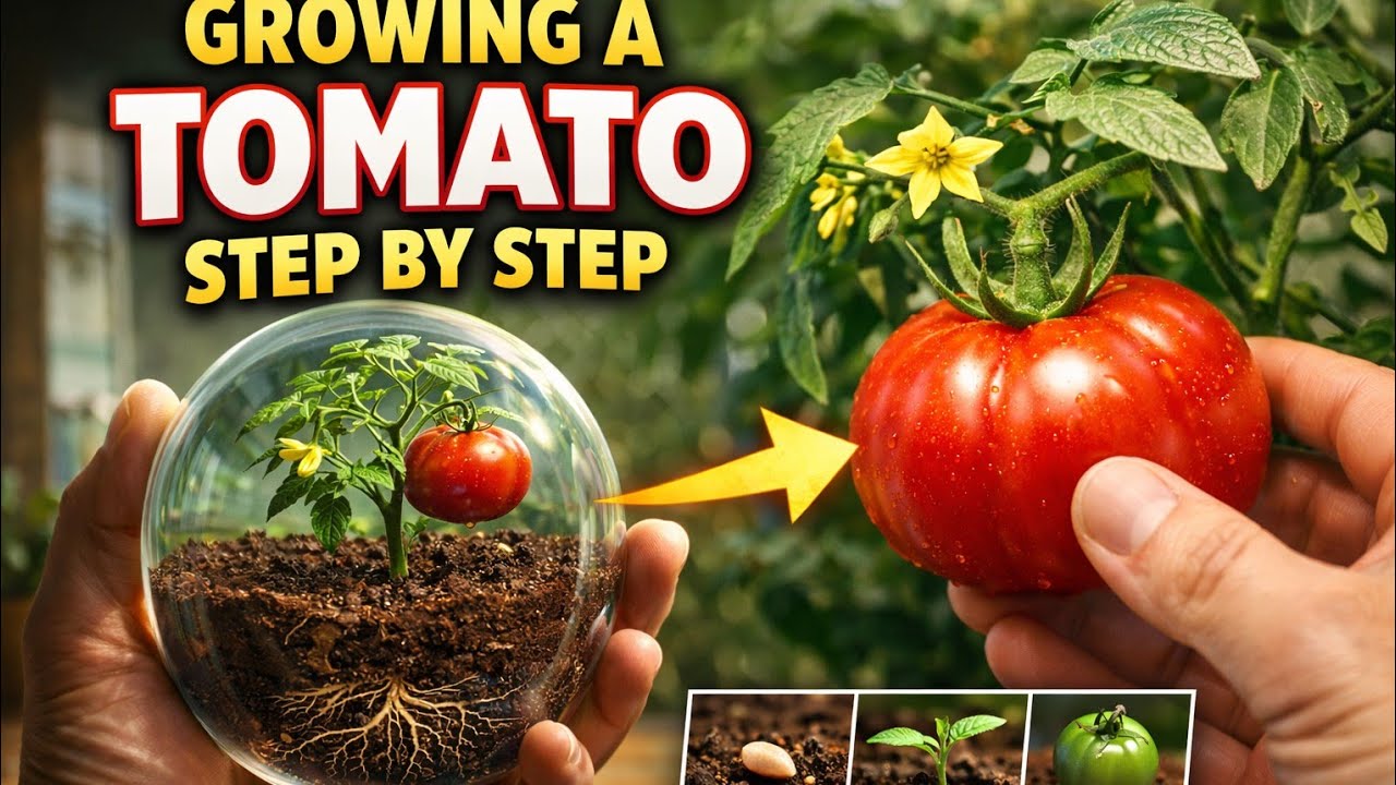 Tomato growing video step bt step 👀🌱🌾in 3 minutes 