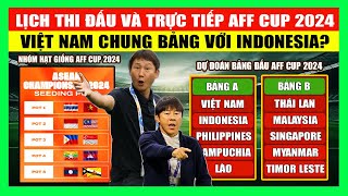 Lịch Thi Đấu Và Trực Tiếp AFF Cup 2024 (Asean Championship 2024) | Việt Nam Chung Bảng Indonesia?