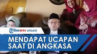 Wapres Dapat Ucapan Ulang Tahun dari Pilot saat di Angkasa, Maruf Amin: Saya Kaget