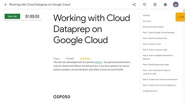 Working with Cloud Dataprep on Google Cloud GSP050