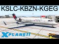 X-Plane 11 | Regional Hops in a CRJ200 | CRJ2 | PilotEdge | Salt Lake City, Bozeman & Spokane