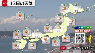 9月13日の天気