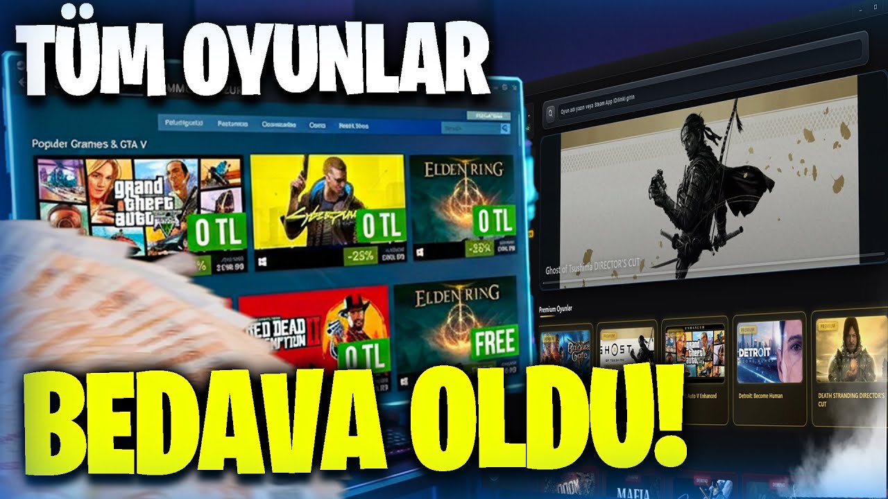 GTA 5 OYNAYIN! 🔥 | STEAM TÜM OYUNLAR BEDAVA! | Steam Tools